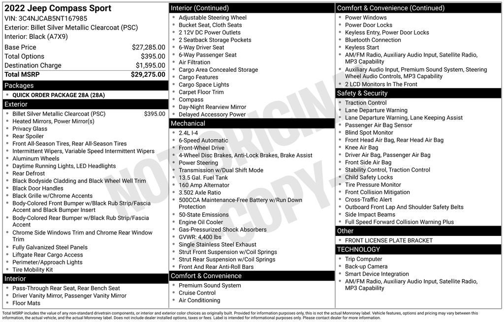 2022 Jeep Compass Sport