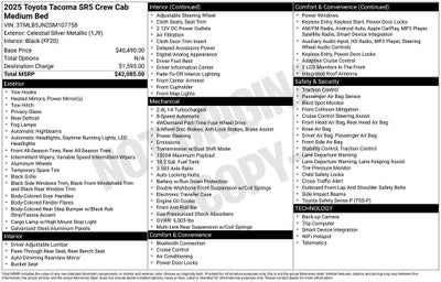 2025 Toyota TACOMA SR5 Limited