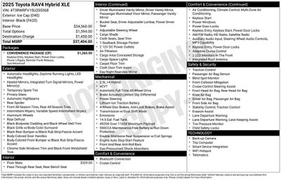 2025 Toyota RAV4 HYBRID XLE