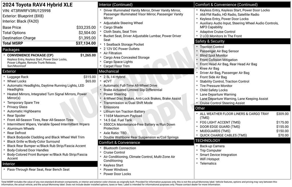 2024 Toyota RAV4 HYBRID XLE