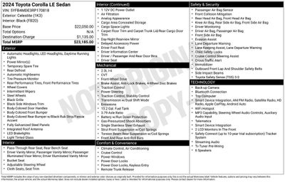 2024 Toyota COROLLA LE