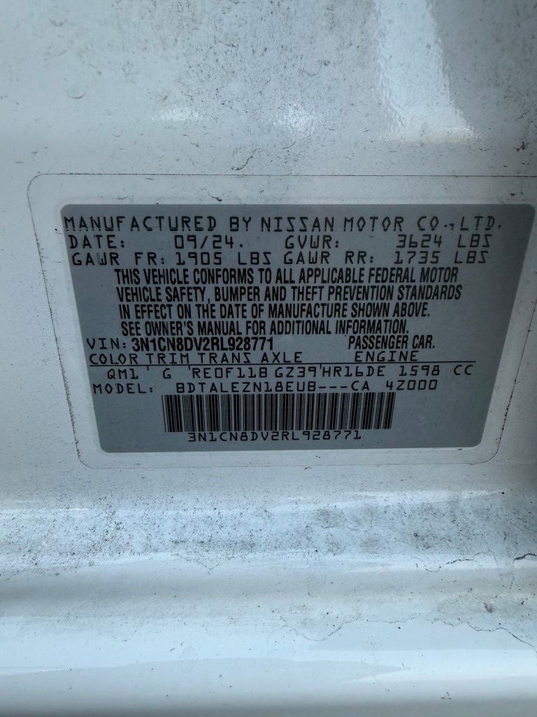 2024 Nissan Versa 1.6 S