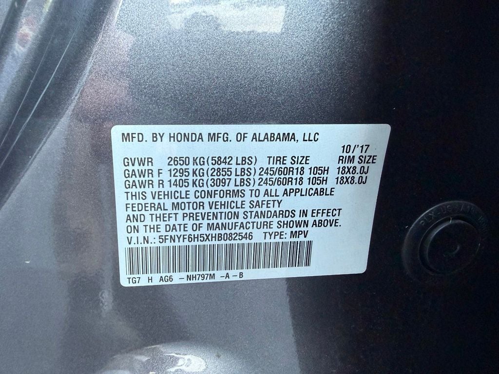 2017 Honda Pilot EX-L