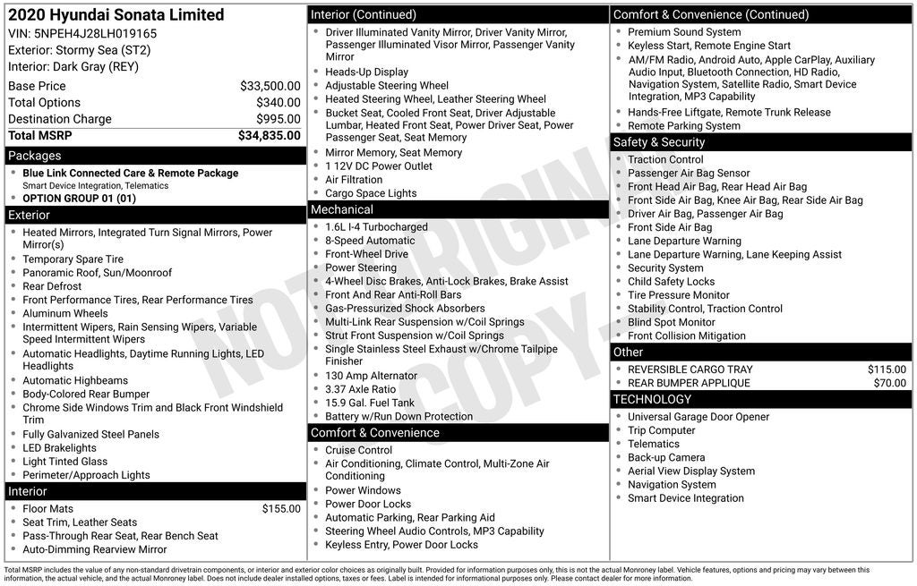 2020 Hyundai Sonata Limited