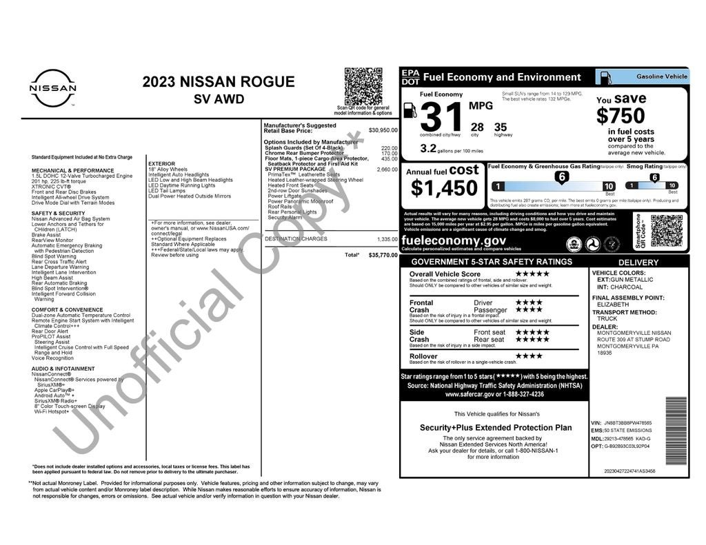 2023 Nissan Rogue SV