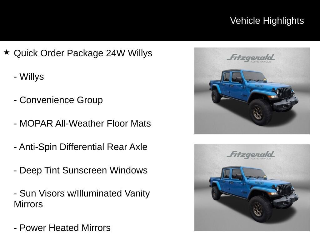 2021 Jeep Gladiator Willys