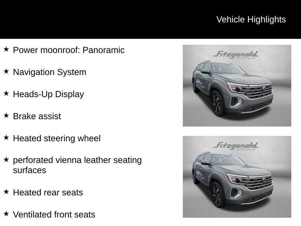 2025 Volkswagen Atlas 2.0T SEL