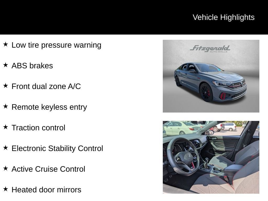 2024 Volkswagen Jetta GLI 40th Anniversary Edition