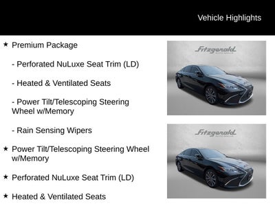 2021 Lexus ES ES 250